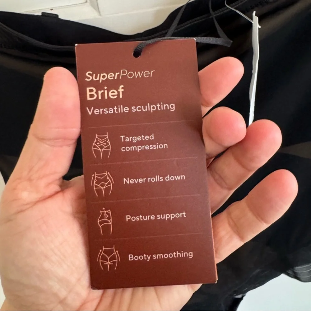 NWT Honeylove black SuperPower‎ shapewear brief size 3x